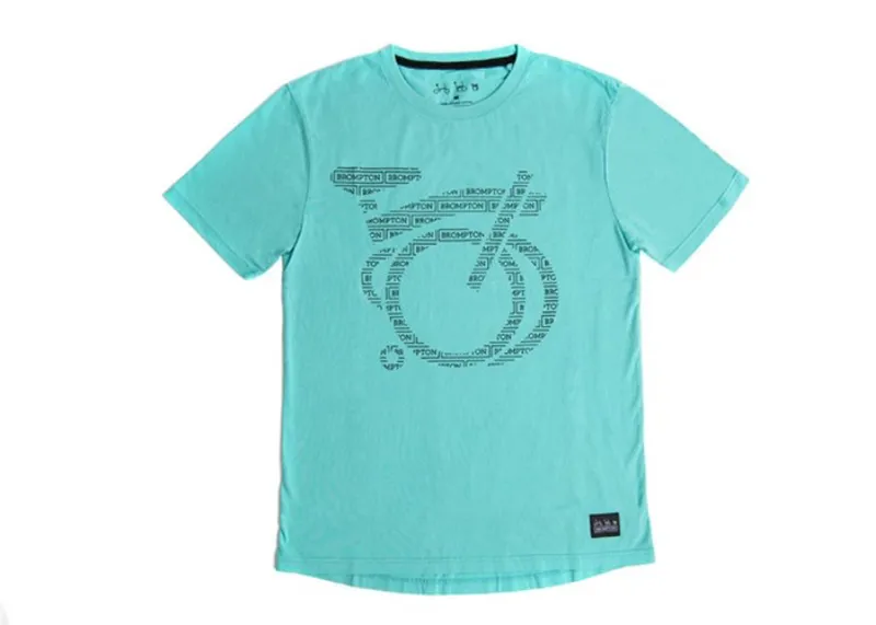 Brompton Logo Collection T-Shrit in Turkish Green